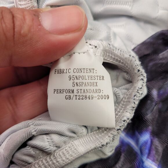 Women's Legging High Waist Lightning Bolt Workout Yoga Pants Blue/Black XX-Large - Picture 8 of 11